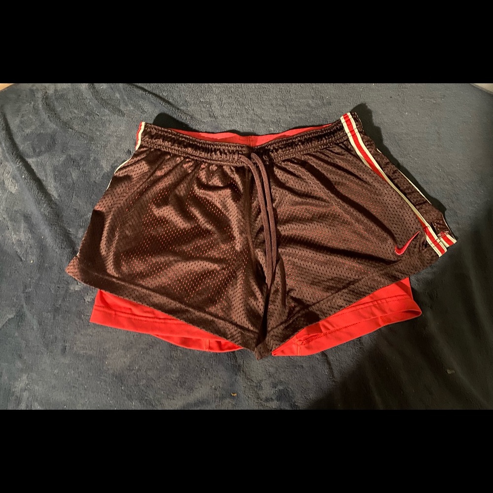 Dark fig colored Nike pro combat shorts great condition  size large.